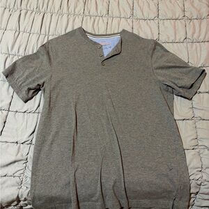 Weatherproof Men's Short-Sleeve Henley Polo - Gray